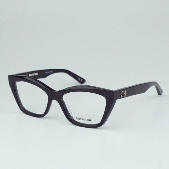 NEW Balenciaga BB0342O 003 Violet Cat Eye Women Eyeglasses BB 0342O - Picture 1 of 11